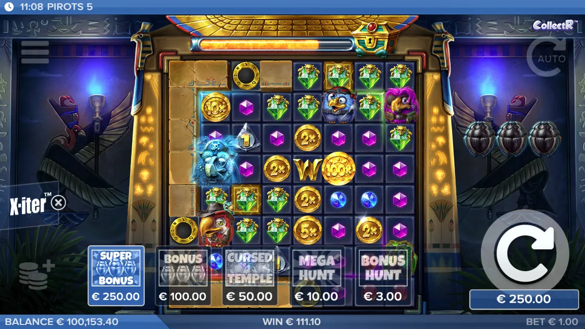 Pirots 5 Spielraster